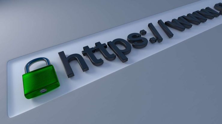 Символ закрытого замка и https в домене сайта символизируют о безопасных покупках в интернете